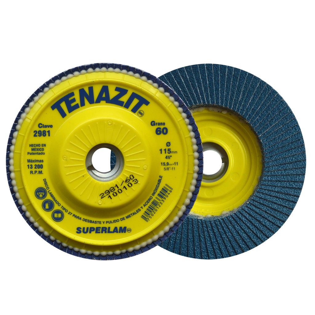 DISCO LAMINADO AUSTROMEX SUPERLAM 4-1/2" P/B&D GRANO 60 (2981)(H)