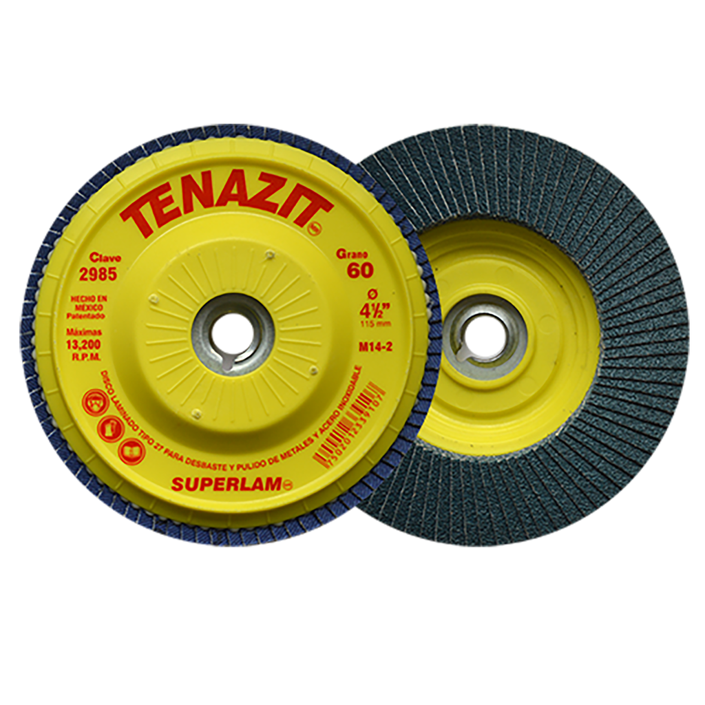 DISCO LAMINADO AUSTROMEX SUPERLAM 4-1/2" P/BOSCH GRANO 60 (2985)(H)