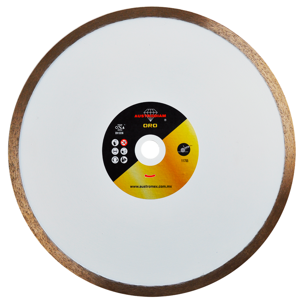 DISCO DIAMANTE AUSTROMEX RIN CONTINUO P/LOSETA 10" ORO (803)(H)