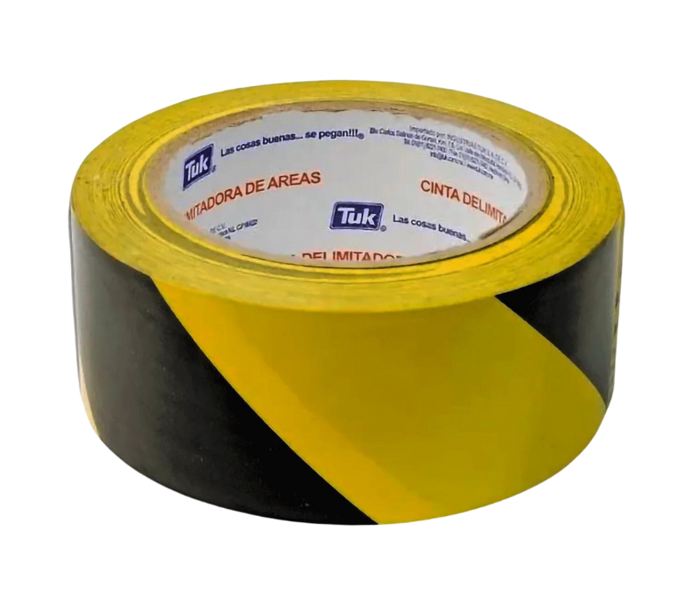 CINTA TUK DELIMITADORA 340 AMARILLO-NEGRO 48MM x 33M (434003)