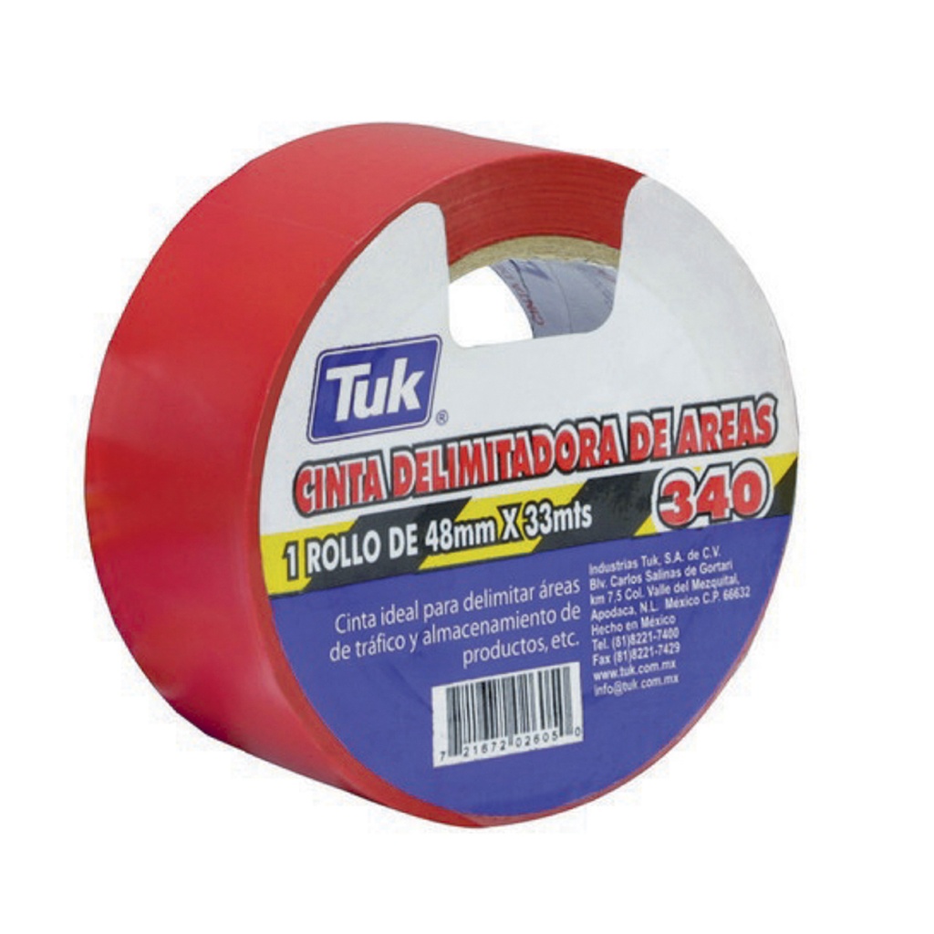 CINTA TUK DELIMITADORA 340 ROJA 48MM x 33M (434002)