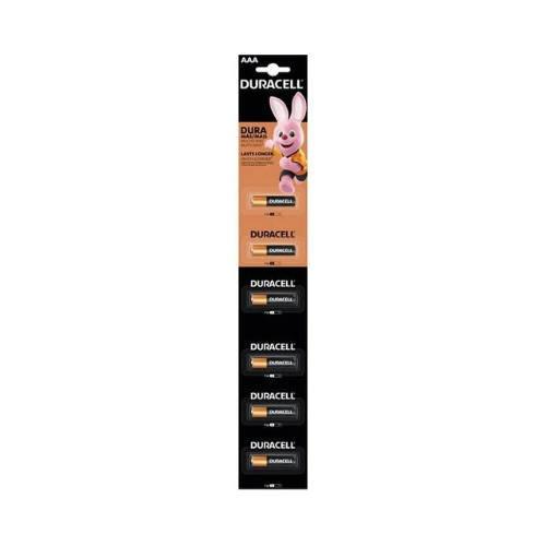 DURACELL AAA TIRA C/6 PILAS 18.18PZ  