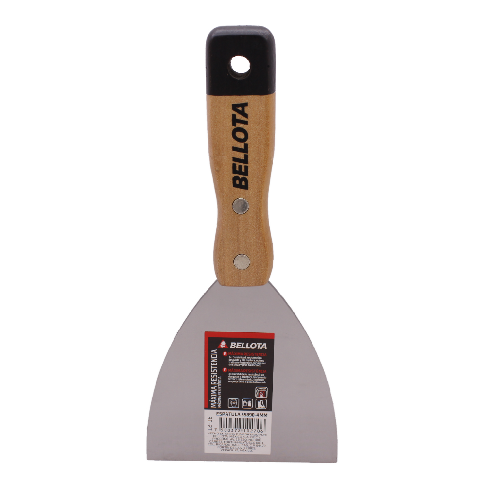 ESPÁTULA FLEXIBLE BELLOTA 3" MANGO MADERA (558903)(7558903)