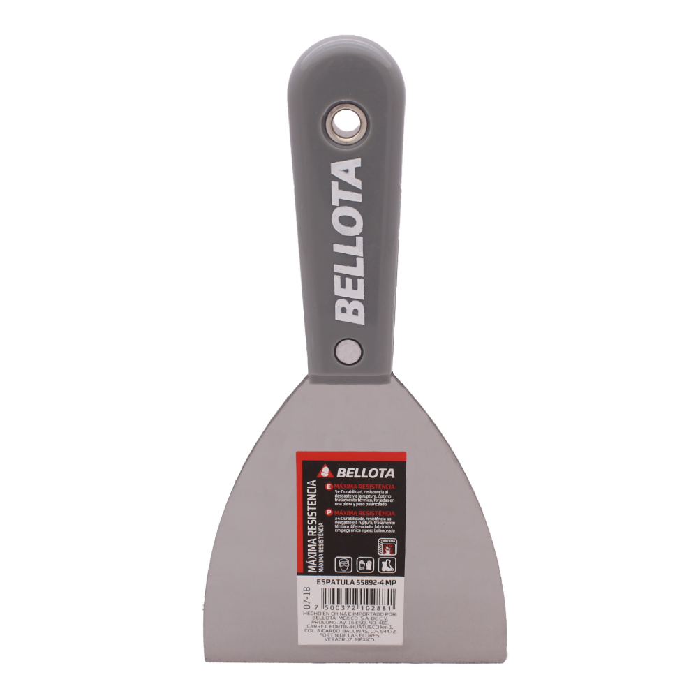 ESPÁTULA FLEXIBLE BELLOTA 4" MANGO PLÁSTICO (558924)