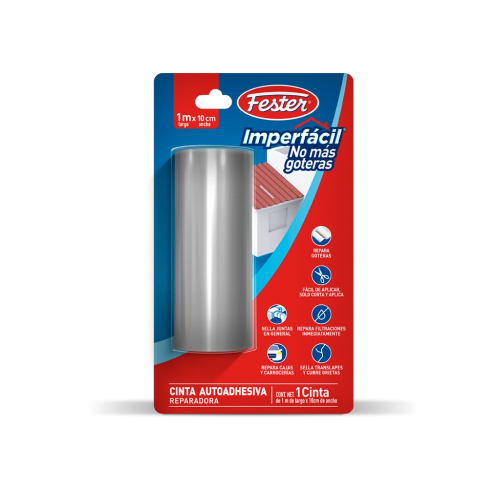 FESTER IMPERFÁCIL CINTA NO MÁS GOTERAS 10CM X 1M