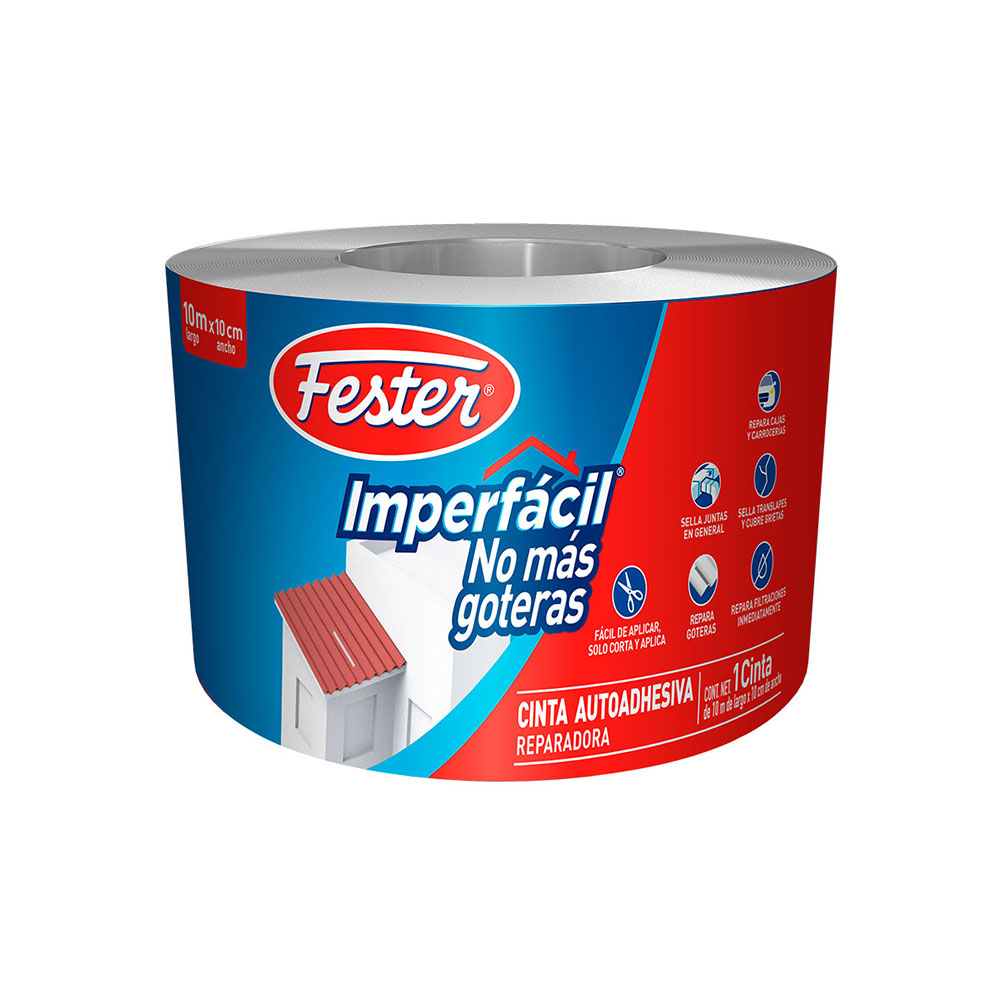 FESTER IMPERFÁCIL CINTA NO MÁS GOTERAS 10CM X 10M