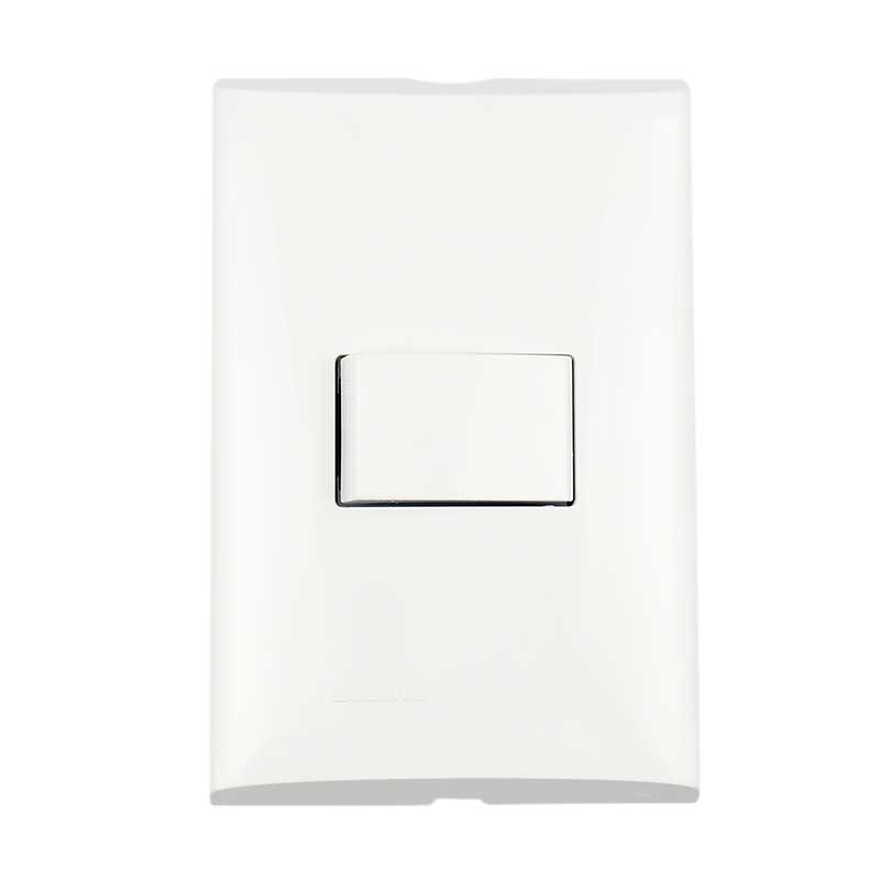 BTICINO PLACA FORZA C/PULSADOR-TIMBRE BLANCO (FZA551) (E)