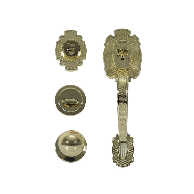 GATILLO YALE RIVIERA LLAVE-MARIPOSA LATÓN BRILLANTE (MX87558)