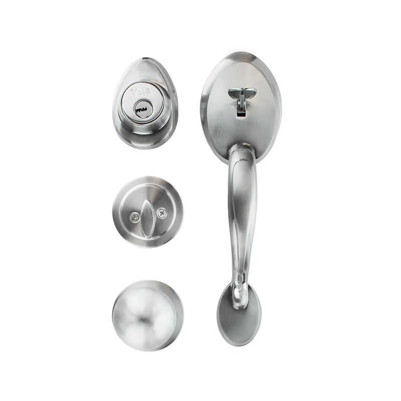 GATILLO YALE VENECIA LLAVE-MARIPOSA CROMO MATE (MX80872)