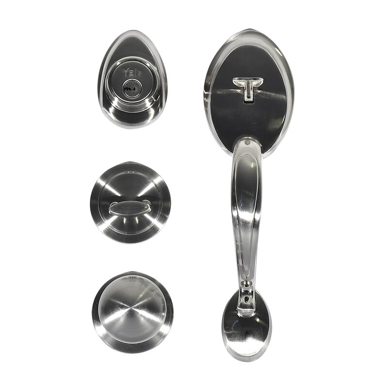 GATILLO YALE VENECIA LLAVE-MARIPOSA NÍQUEL SATINADO (MX80871)