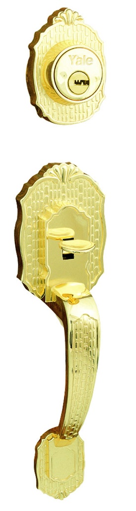 GATILLO YALE VERONA LLAVE-LLAVE LATÓN BRILLANTE (MX80883)