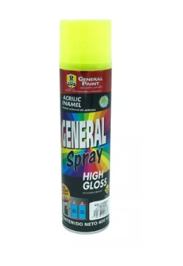 AEROSOL GENERAL PAINT AMARILLO FLUORESCENTE 400ML (A2703)(E)