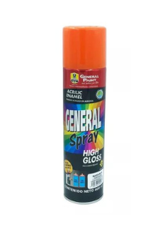 AEROSOL GENERAL PAINT NARANJA FLUORESCENTE 400ML (A2702)(E)