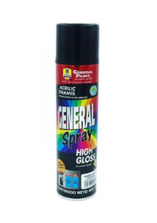 AEROSOL GENERAL PAINT NEGRO MATE 400ML (A2694)(E)