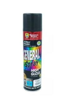 AEROSOL GENERAL PAINT NEGRO METÁLICO 400ML (A2354)(E)
