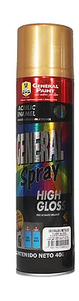 AEROSOL GENERAL PAINT ORO PÁLIDO METÁLICO 400ML (A2355)(E)