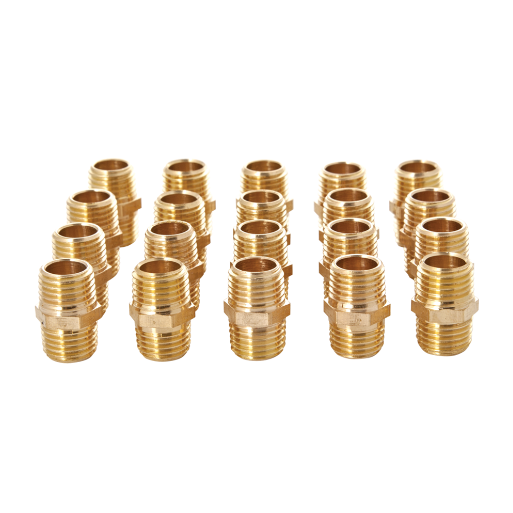 GONI NIPLE 1/4" CAJA C/ 20PZ (41001)(H)