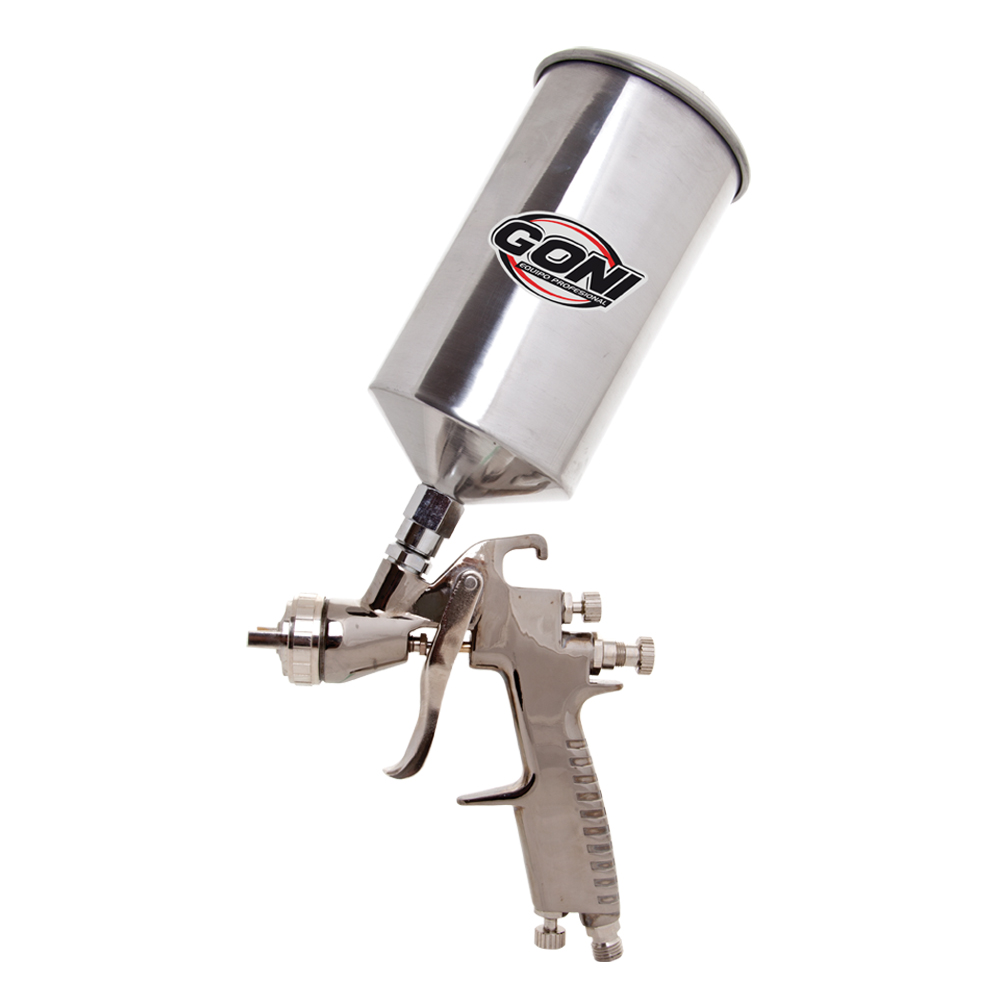 GONI PISTOLA GRAVEDAD LVLP C/VASO ALUMINIO 1LT BOQUILLA 1.4MM (620)