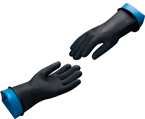 GUANTE VITEX NEGRO C/ÁCIDO 450 No.10