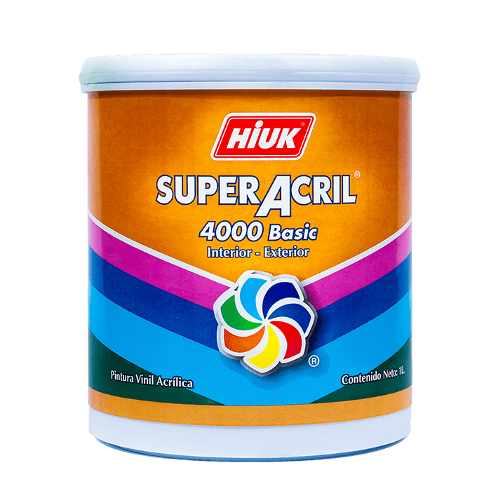HIUK SUPERACRIL 4000 ROJO ANARANJADO 1LT