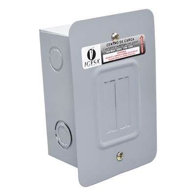 IGESA CENTRO DE CARGA 2 UNIDADES P/SOBREPONER (E)