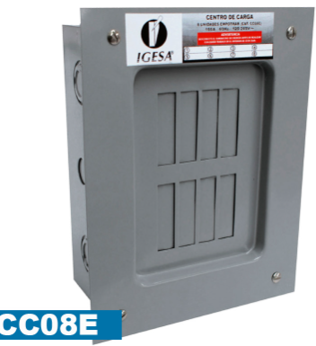 IGESA CENTRO DE CARGA 8 UNIDADES P/EMPOTRAR