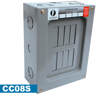 IGESA CENTRO DE CARGA 8 UNIDADES P/SOBREPONER (E)