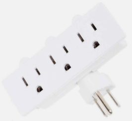 IGOTO ADAPTADOR TRIPLE TRIANGULAR BLANCO (AM04)(E)