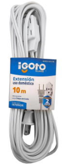 IGOTO EXTENSIÓN DOMÉSTICA BLANCA 10M (ED13-10B)(E)