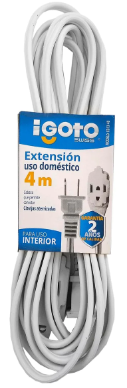 IGOTO EXTENSIÓN DOMÉSTICA BLANCA 4M (ED13-4B)(E)