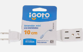 IGOTO MINI EXTENSIÓN DOMÉSTICA BLANCA 10CM (ED-1B)(E)
