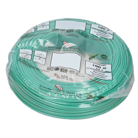 IUSA ALAMBRE THW COLORES 12 VERDE BOLSA(397471)