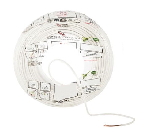 IUSA CABLE THW #6 BLANCO 100M (363411)