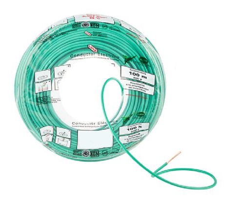 IUSA CABLE THW #6 VERDE 100M (363412)
