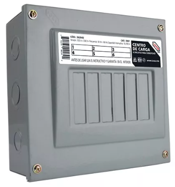 IUSA CENTRO DE CARGA 6 UNIDADES P/SOBREPONER (362643)(E)