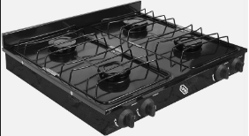 IUSA PARRILLA C/4 QUEMADORES NEGRA (604980)(E)