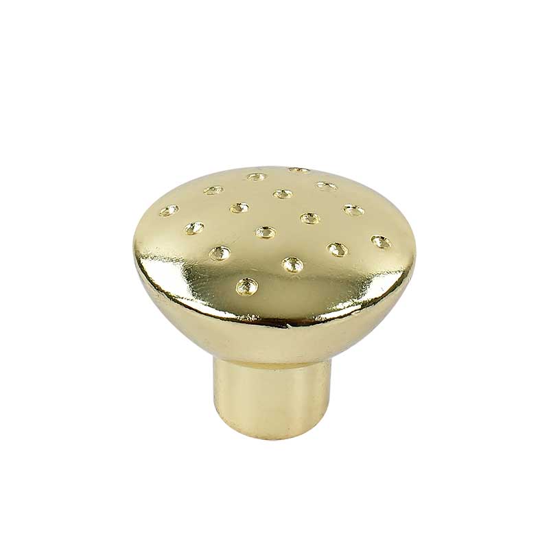 JALADERA HANDY BOTÓN CONTEMPORÁNEO LATÓN BRILLANTE 28MM X 24MM C/TORNILLO (3802)(E)