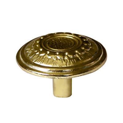 JALADERA HANDY BOTÓN CONTEMPORÁNEO LATÓN BRILLANTE 34MM X 21MM C/TORNILLO (3824)(E)