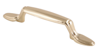 JALADERA HANDY TRADICIONAL LATÓN BRILLANTE 26MM X 76MM C/TORNILLO (3830)(E)