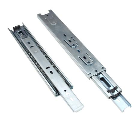 JUEGO DE CORREDERA HANDY DE EXTENSIÓN S/TORNILLO 14" NÍQUEL (3588)(E)