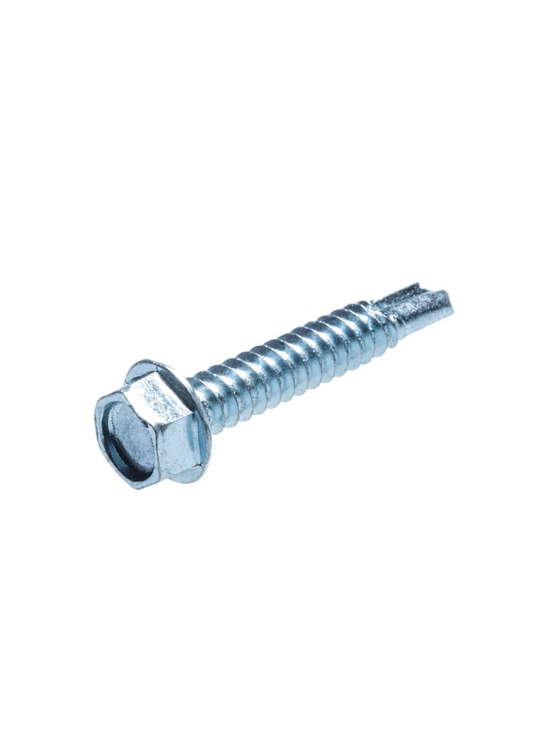 JUEGO DE PIJA HEXAGONAL GALVANIZADA TITAN P/BROCA 1/4" X 2-1/2" C/100PZ