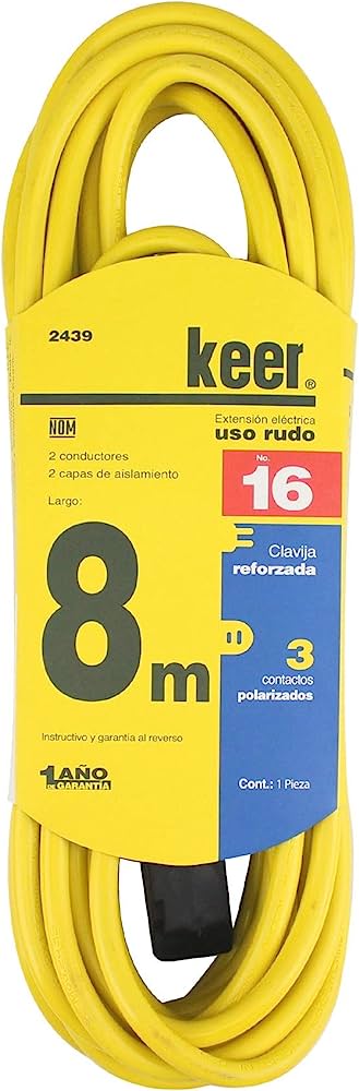 KEER EXTENSIÓN USO RUDO 8M AMARILLA (2439)(E)