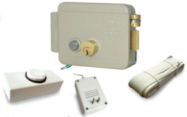 KIT CERRADURA PHILLIPS ELÉCTRICA 321 DERECHA C/BOTÓN BEIGE (MX3420)