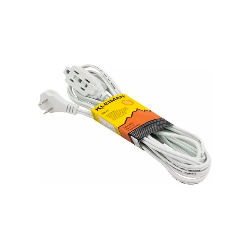 KLEIMAN EXTENSIÓN DOMÉSTICA TRIPLE BLANCA 3M (EXT-002)