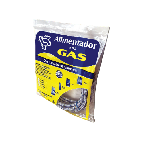 MANGUERA ARDA P/GAS ALUMINIO 1M CONEXIÓN 3/8" (102028)
