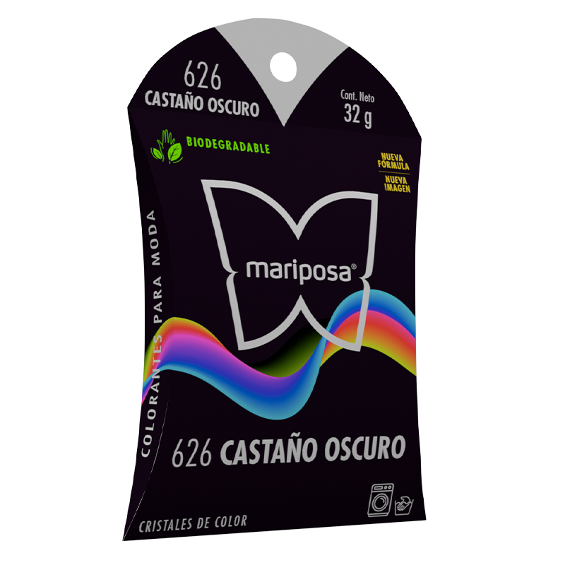 MARIPOSA CRISTALES 626 CASTAÑO OSCURO 32GR (H)