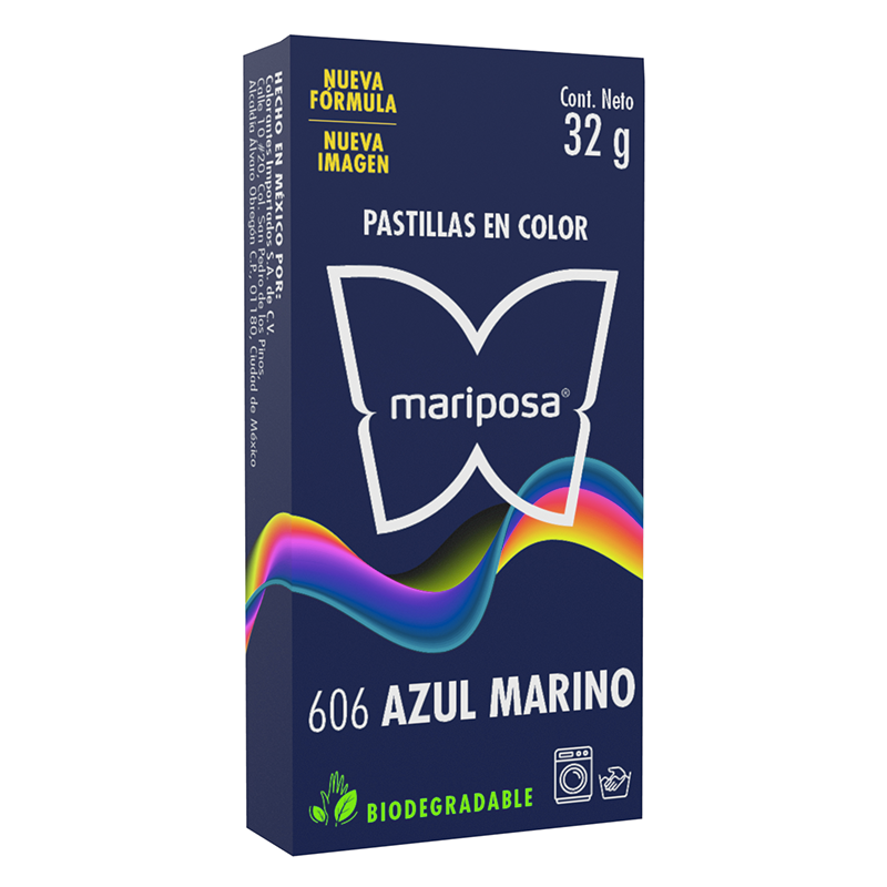 MARIPOSA PASTILLA 606 AZUL MARINO 32GR (H)