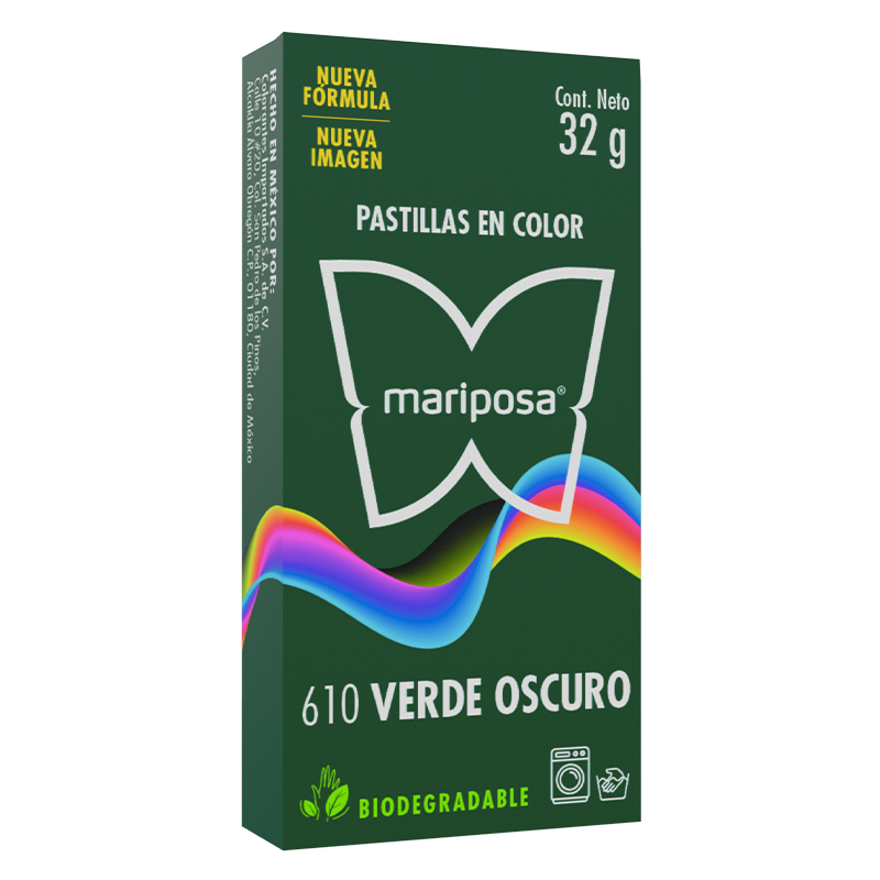 MARIPOSA PASTILLA 610 VERDE OSCURO 32GR (H)