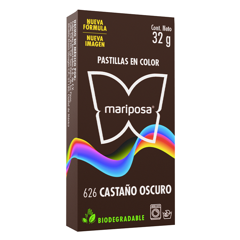MARIPOSA PASTILLA 626 CASTAÑO OSCURO 32GR (H)
