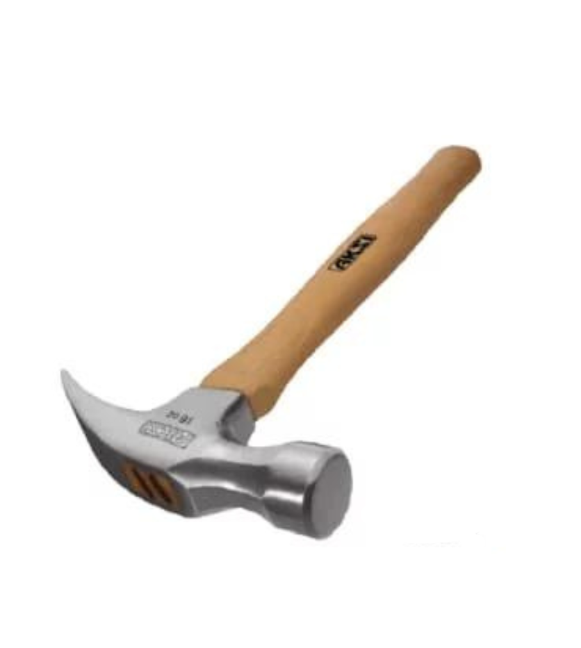 AKSI MARTILLO MANGO MADERA UÑA RECTA 16OZ (105003)